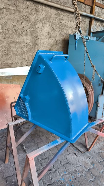 Estructura soldada para equipo industrial
