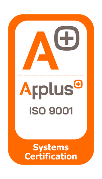 Sello Applus+ ISO 9001 Systems Certification — INGEMA certificada